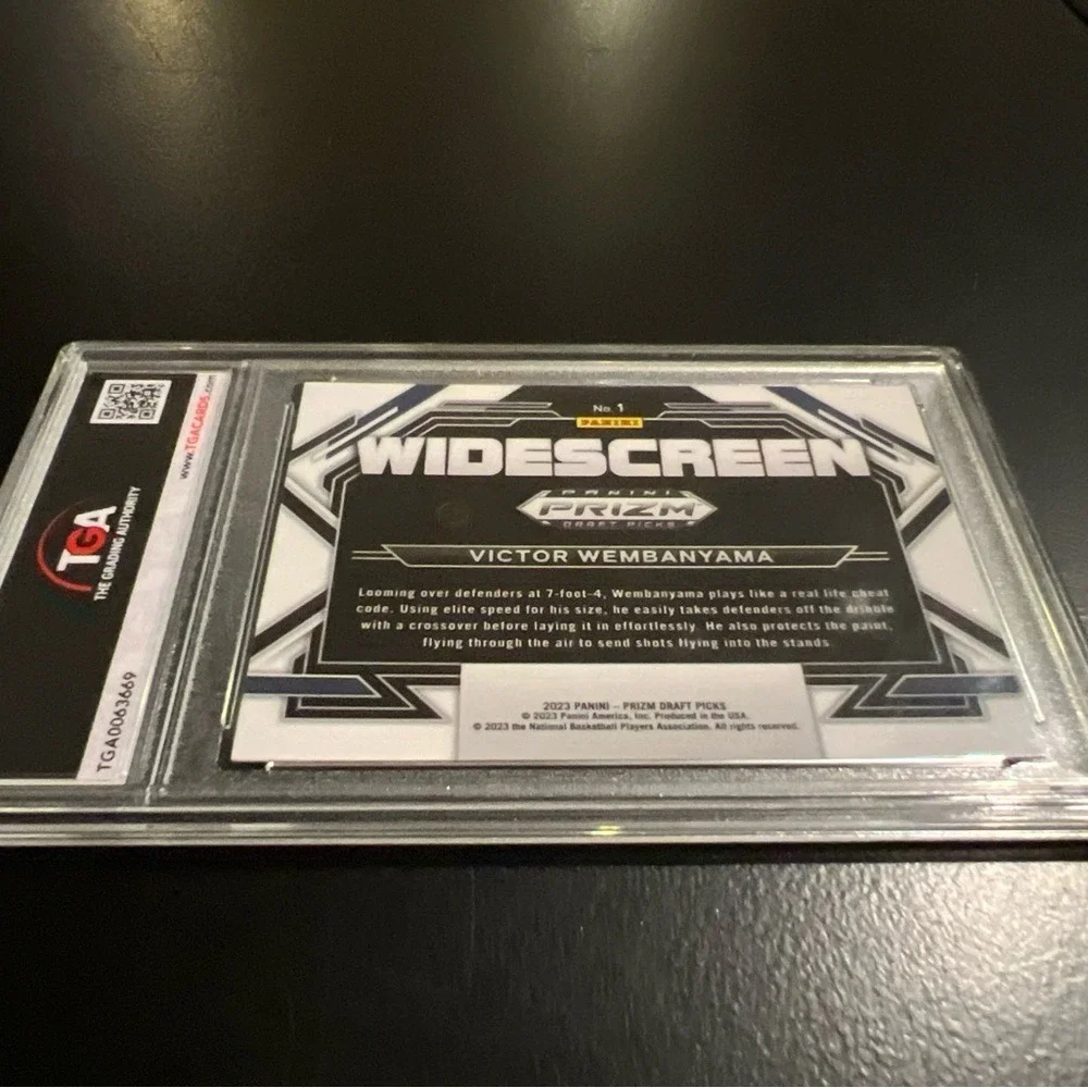 Panini Prizm Draft Picks Victor‎ Wembanyama RC #1 Silver TGA 8 NM-MT Widescreen - Picture 4 of 5